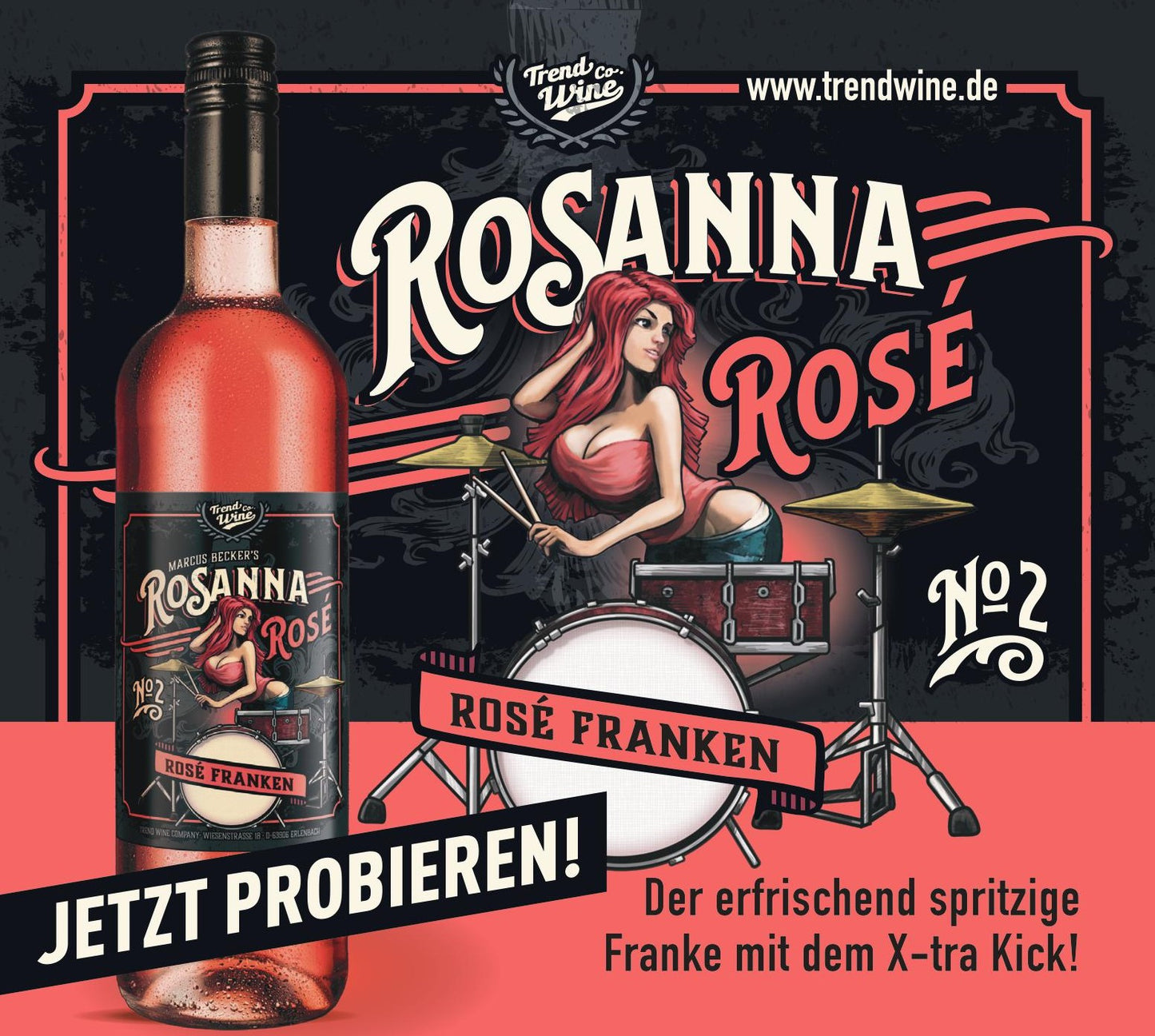 Rosanna Rosé 0,75l - Roséwein (halbtrocken) aus Franken