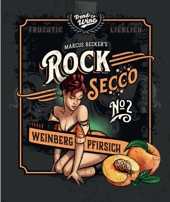 Secco Weinbergpfirsich Sparpaket - 6 Flaschen RockSecco (6 x 0,75l)