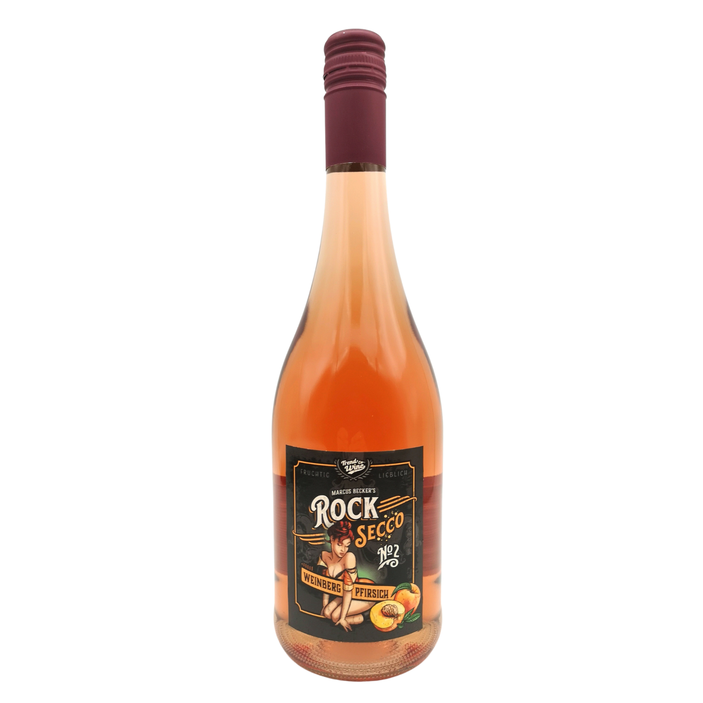 Secco Mixpaket No. 1-5 RockSecco - je 1 Flasche Weiß, Schoko, Weinbergpfirsich, Rosé und alkoholfrei (5 x 0,75l)