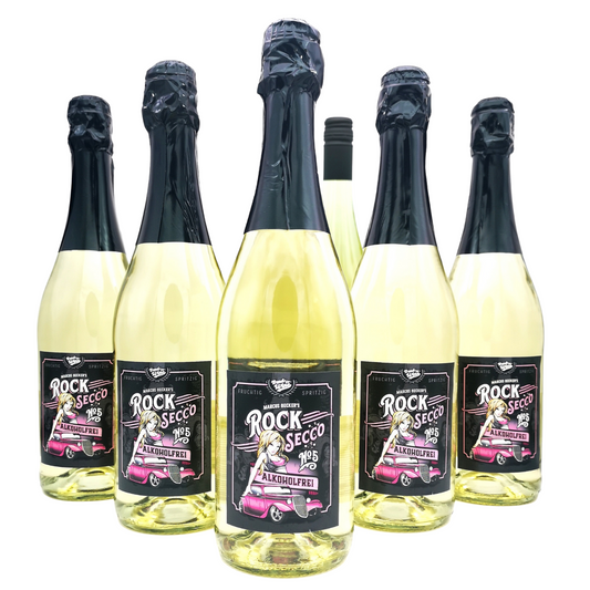 Secco alkoholfrei Sparpaket - 6 Flaschen RockSecco (6 x 0,75l)